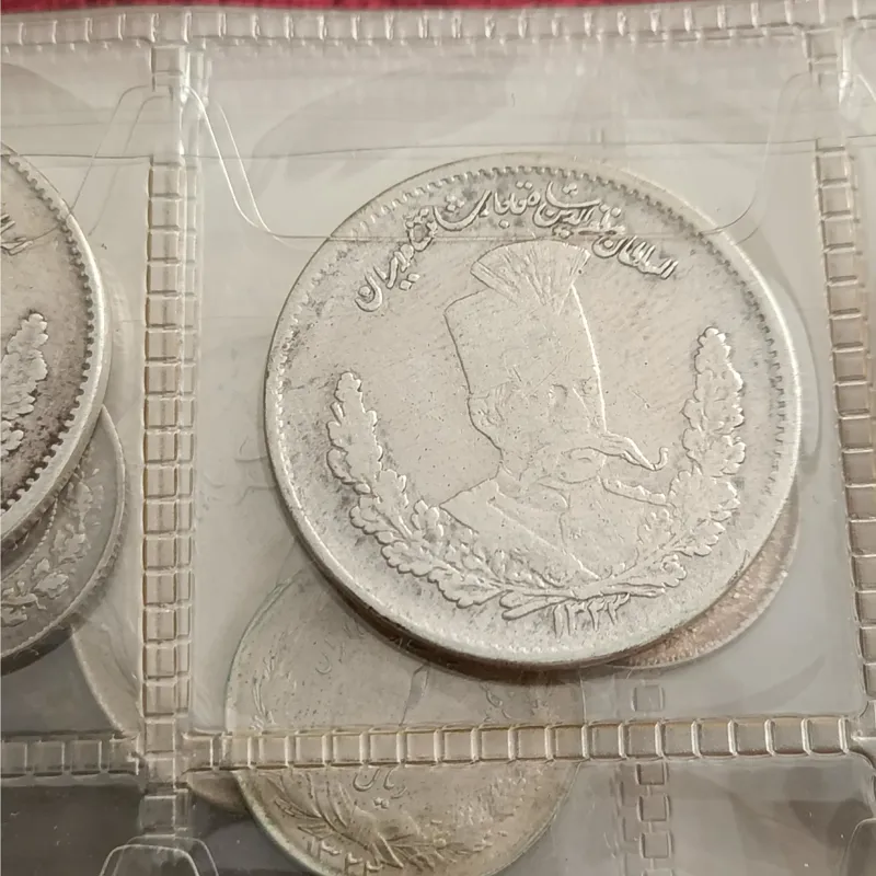 سکه دو هزار دیناری تصویری مظفرالدین شاه