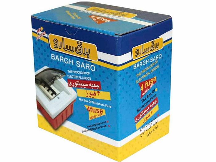 جعبه فیوز مینیاتوری توکار 4عددی برق سارو