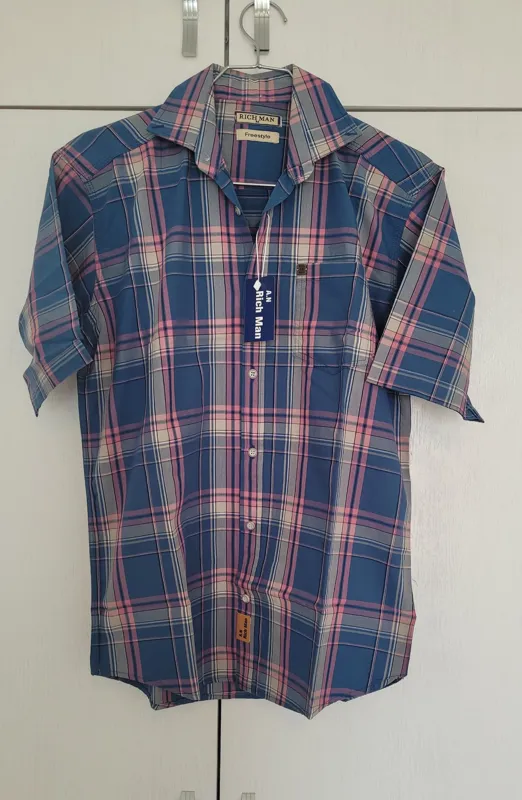 پیراهن چهارخونه مردانه