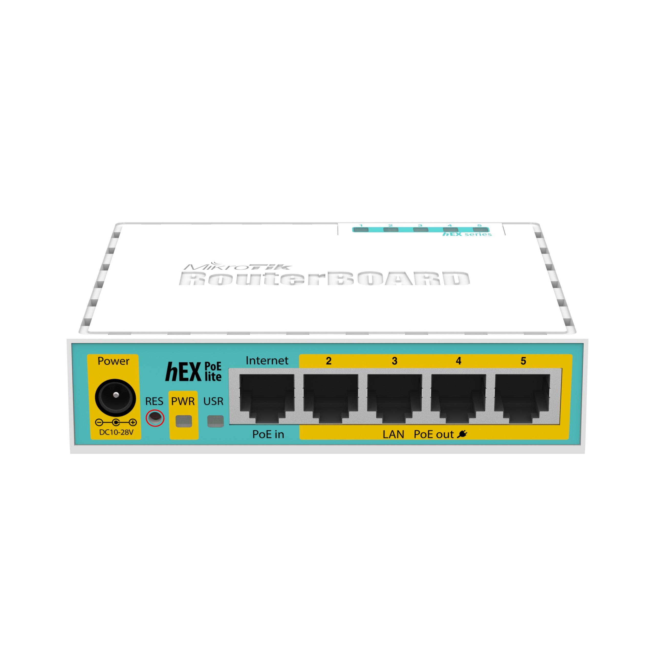 روتر میکروتیک مدل RB750UPr2) hEX PoE lite)