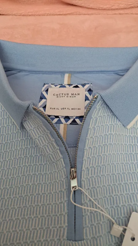 تیشرت یقه دار زیپ دار مارک سایز xL