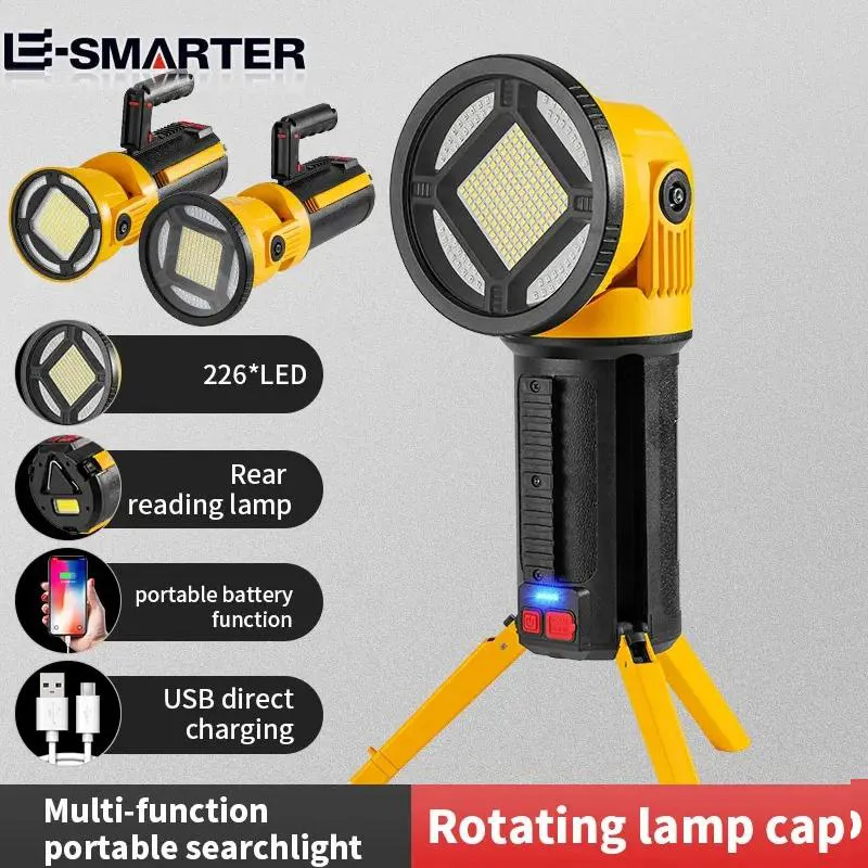 چراغ قوه پرژکتوری پاور بانک دار