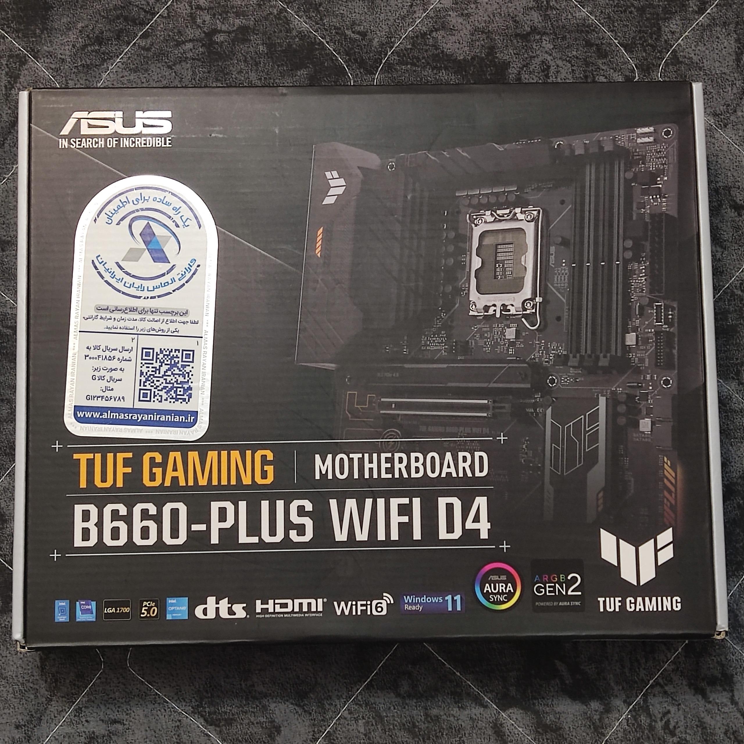 مادربرد ASUS TUF GAMING B660-PLUS WIFI D4