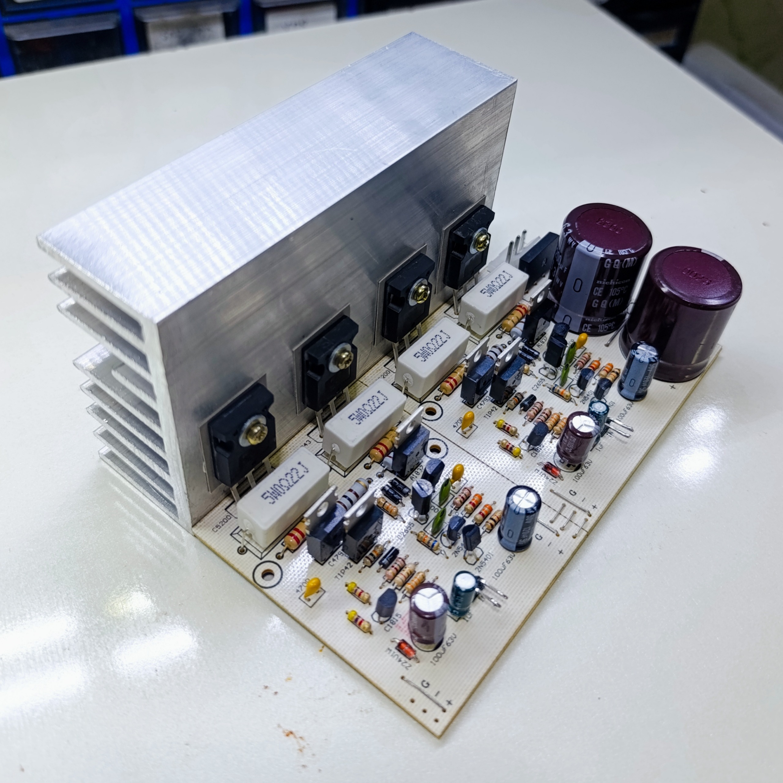 آمپلی فایر استریو 400 وات واقعی هیت سینک دار