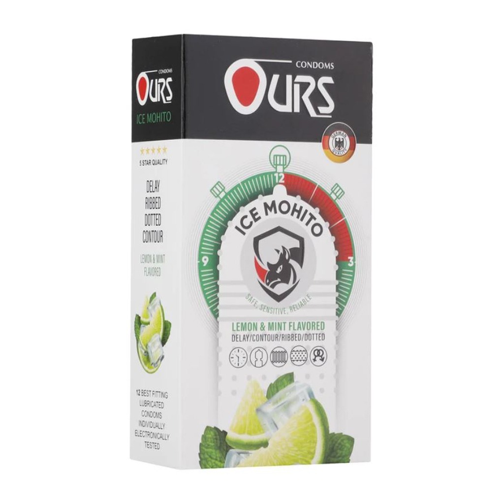 کاندوم خاردار وقفه دهنده موهیتو یخی اورز OURS