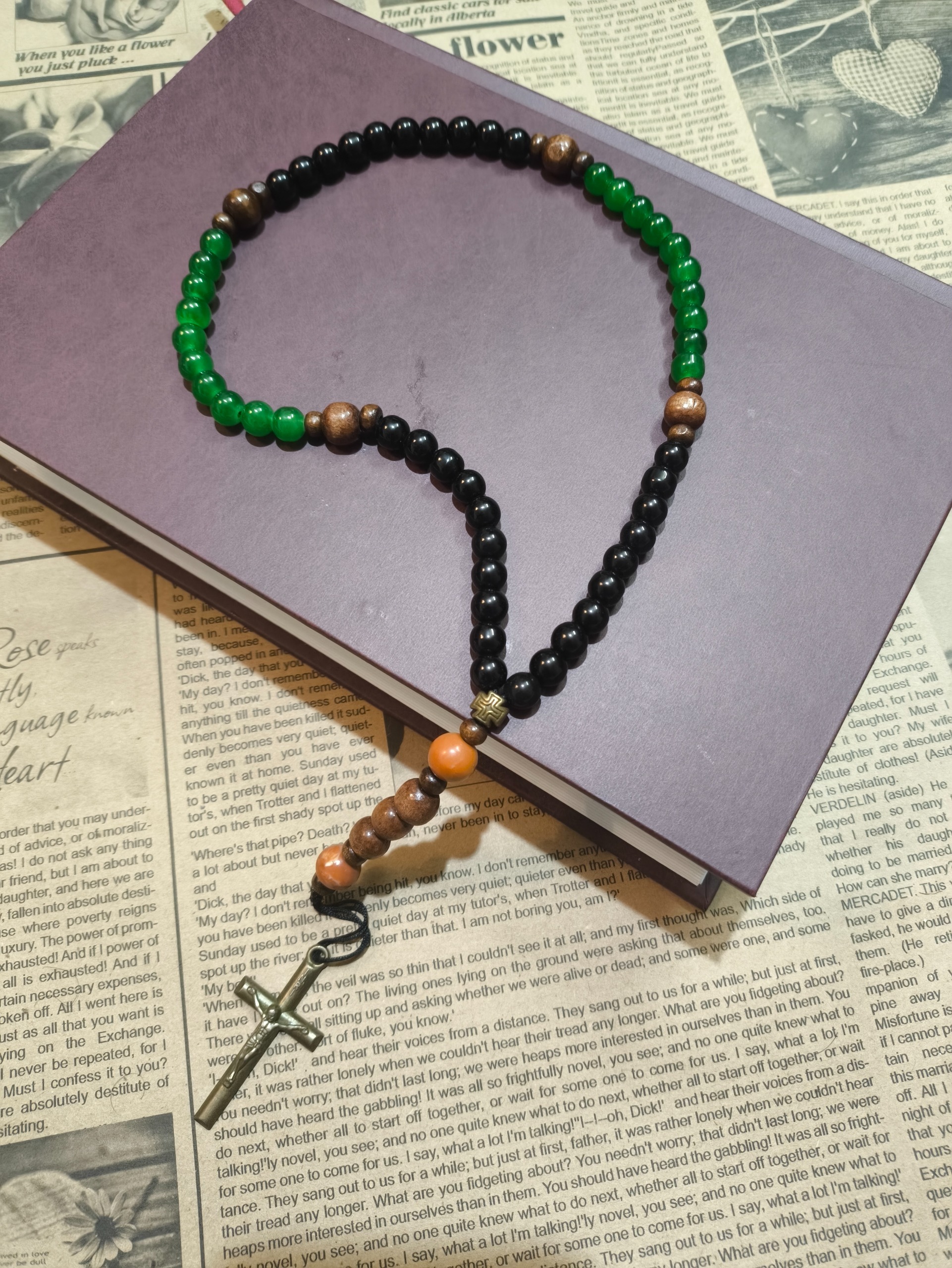 رزاری 59 دانه سایز کوچک (تسبیح حضرت مریم) کد 060