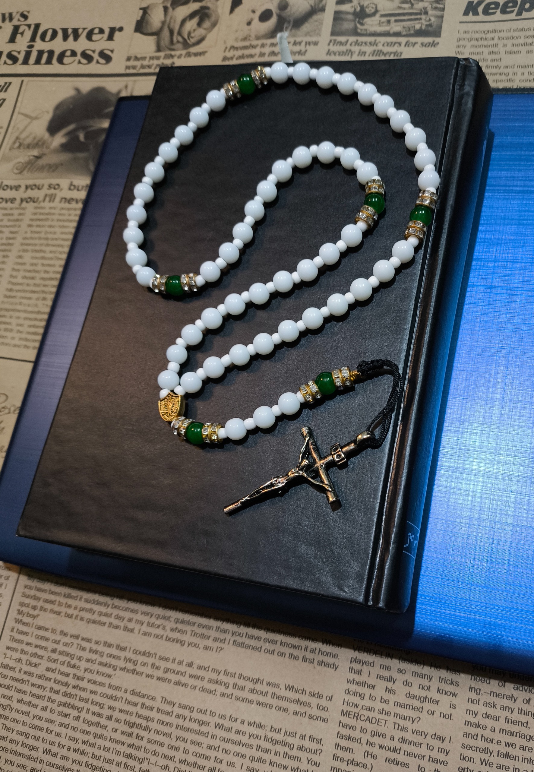 رزاری 59 دانه سایز بزرگ (تسبیح حضرت مریم) کد 076