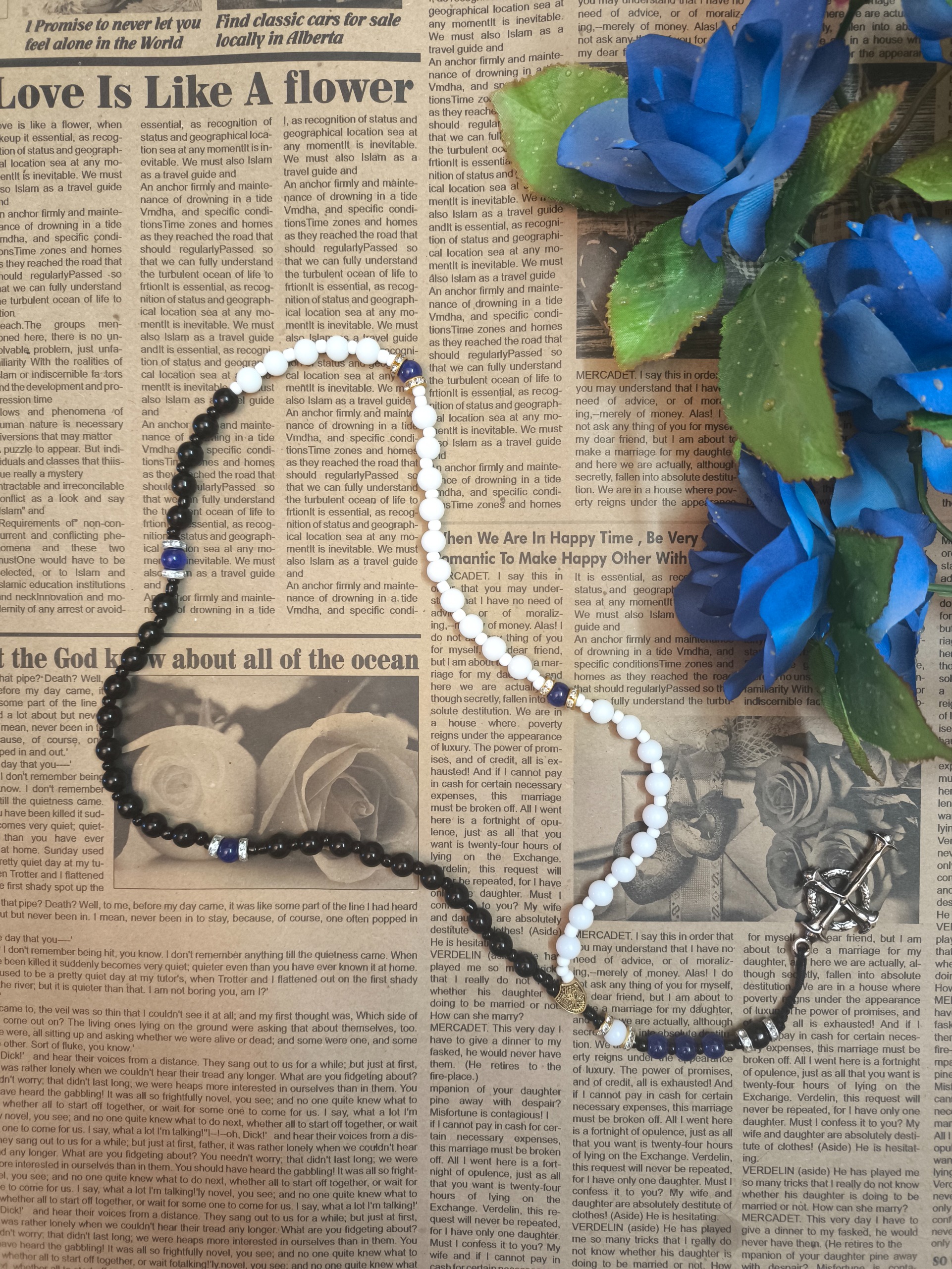 رزاری 59 دانه حضرت مریم سایز بزرگ کد 079