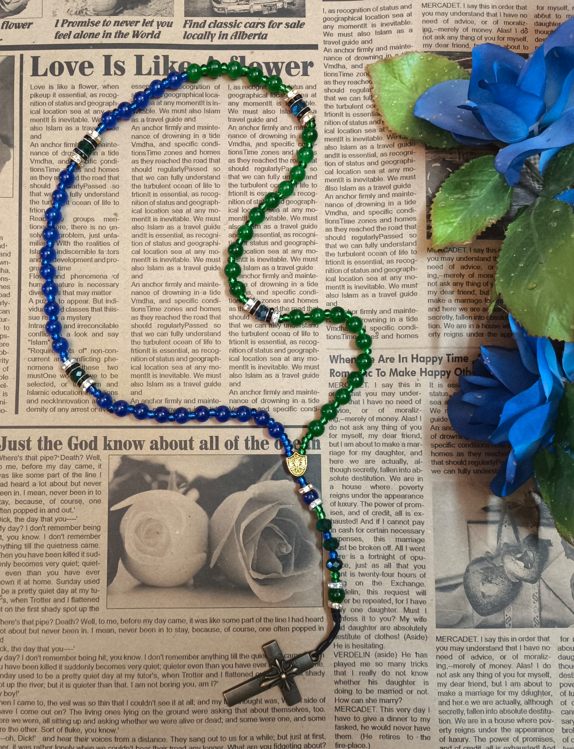 رزاری 59 دانه حضرت مریم سایز بزرگ کد 080