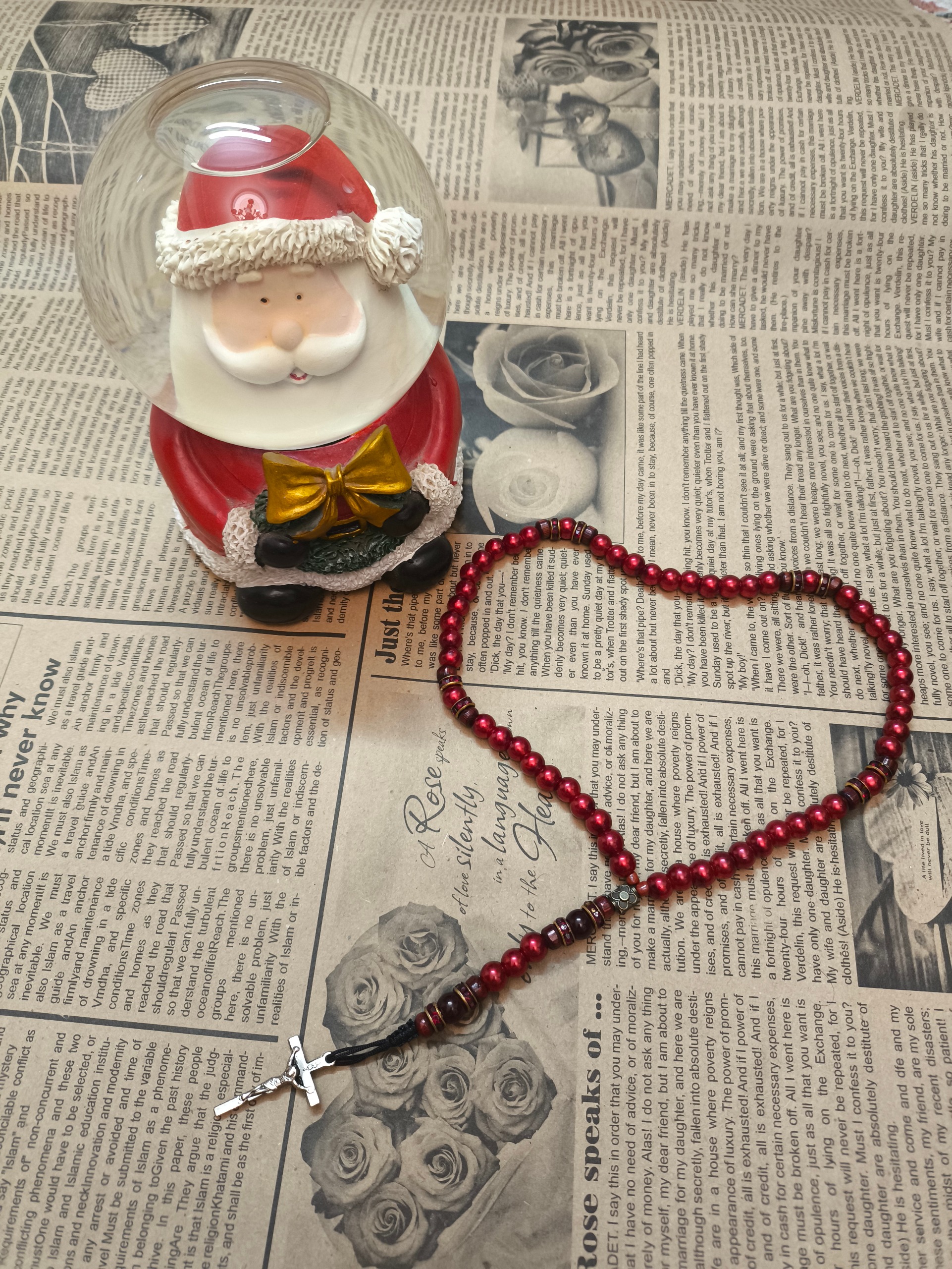 رزاری 59 دانه حضرت مریم سایز کوچک کد 083