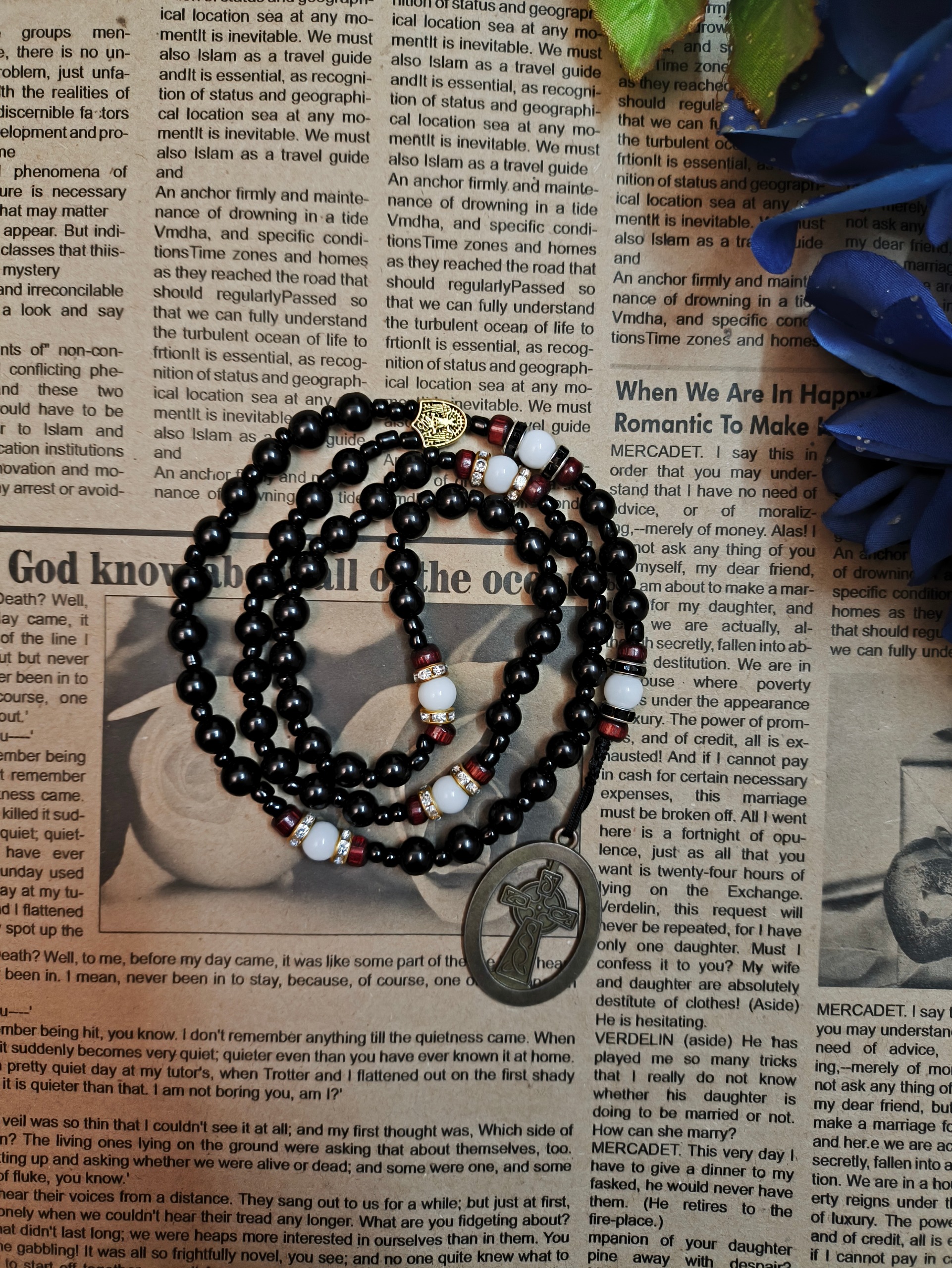 رزاری 59 دانه حضرت مریم سایز بزرگ کد 084