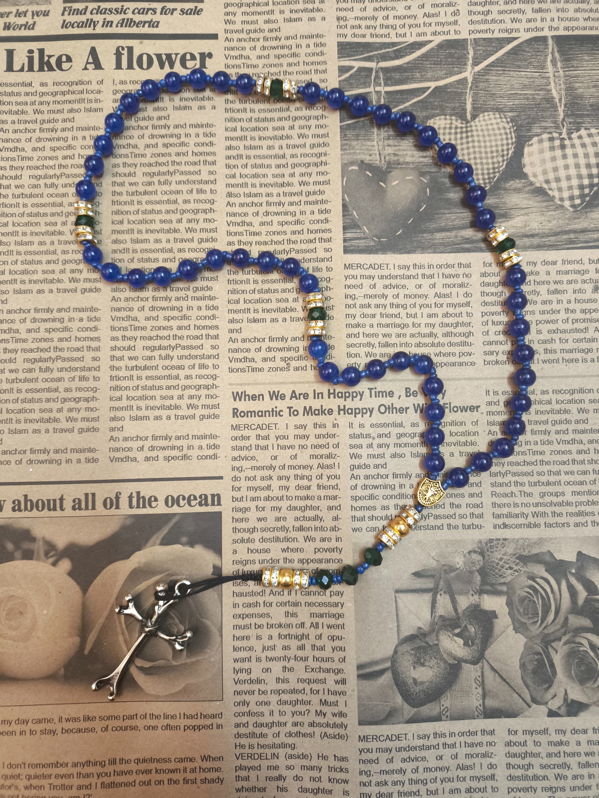 رزاری 59 دانه سایز بزرگ (تسبیح حضرت مریم) کد 072