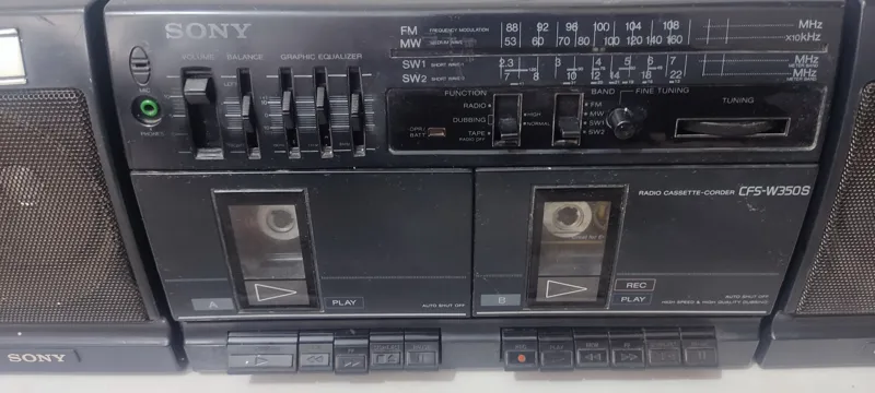 رادیو ضبط دو کاست سونی