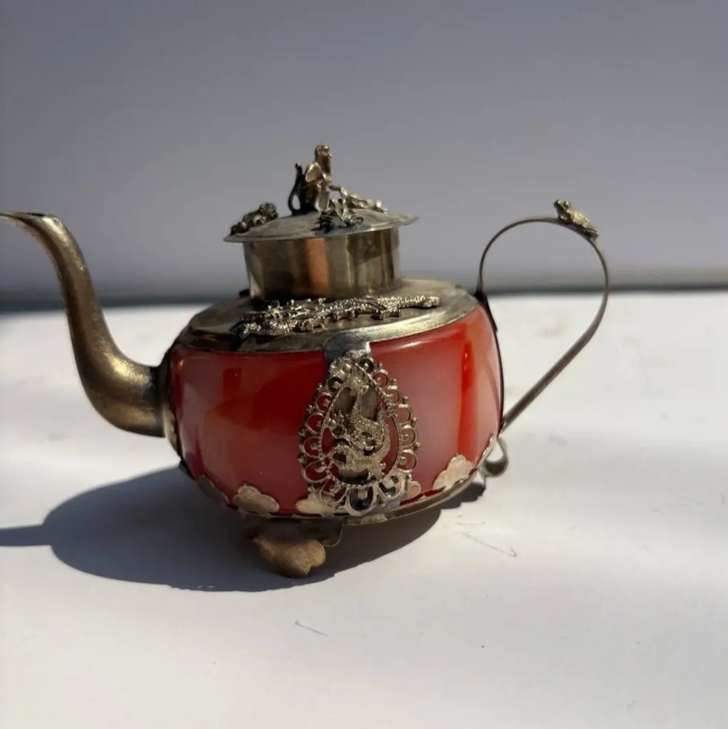 قوری سنگ عقیق یک تکه