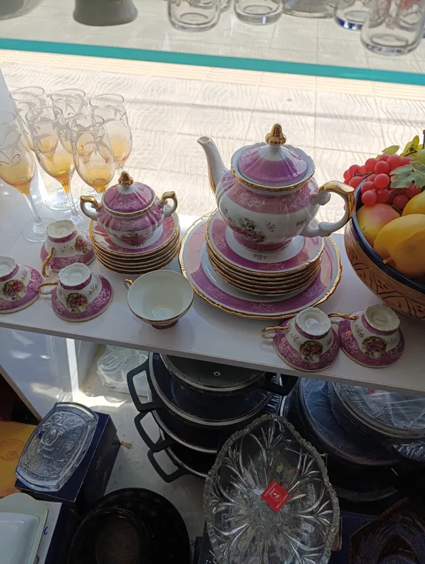 سرویس 21پارچه ژاپن قدیم کاغذی بی تکرار