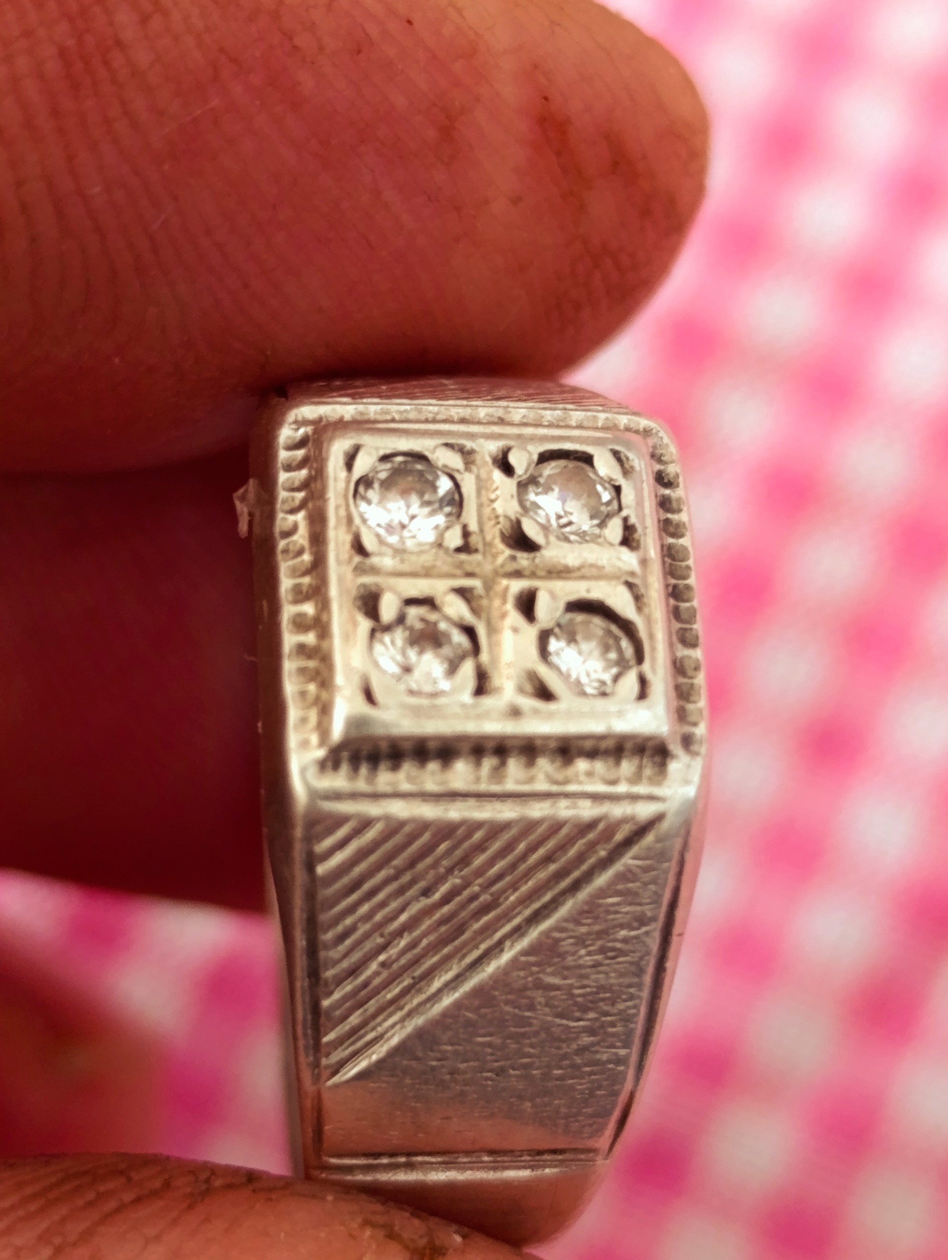 انگشتر نقره عیار بالا خارجی دستساز