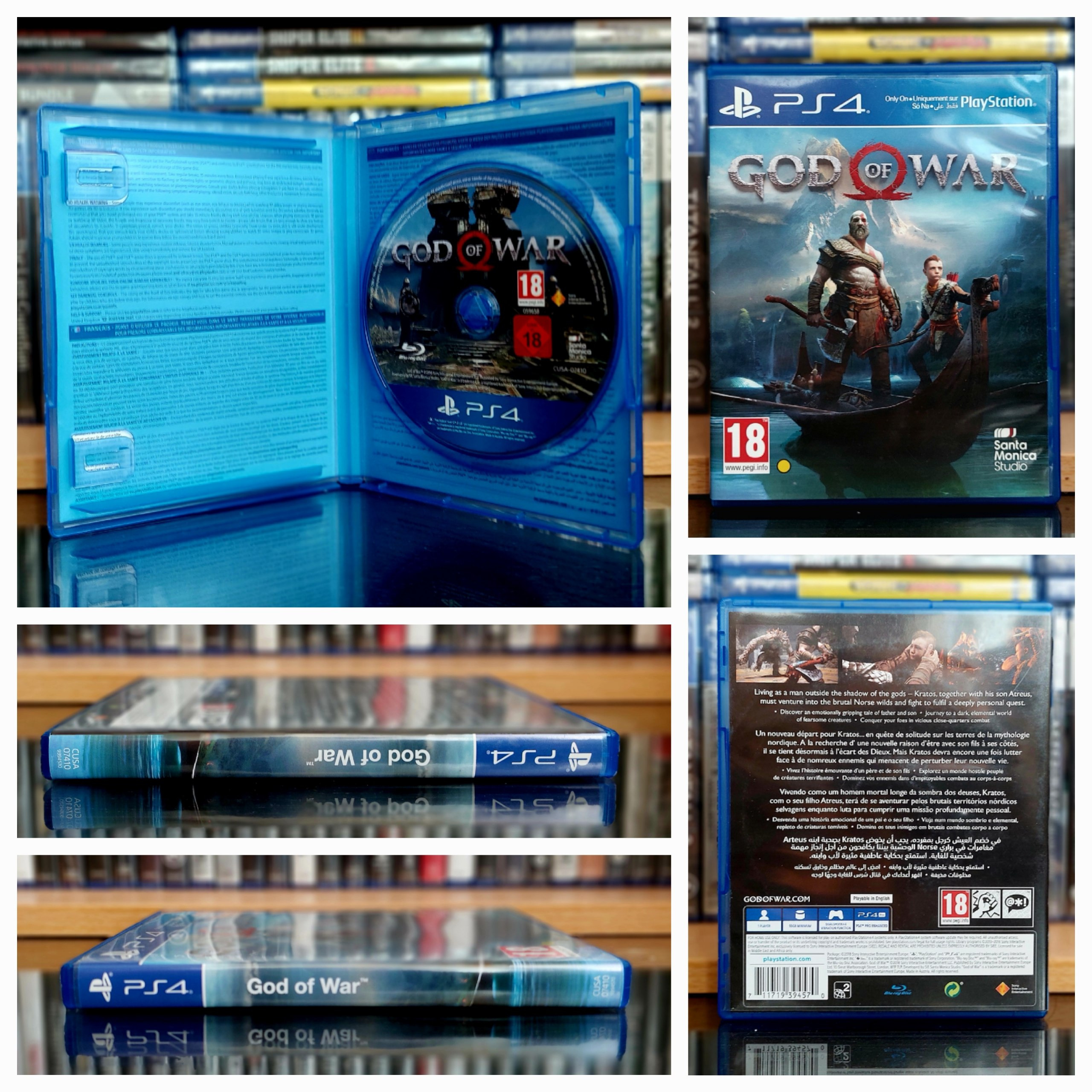 GOD OF WAR 2018 دیسک تمیز و درحد