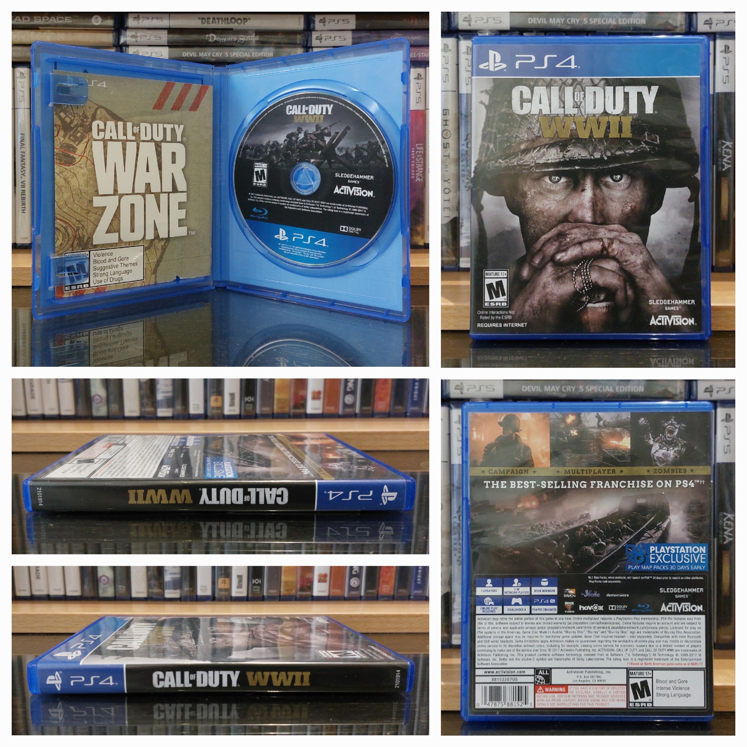 CALL OF DUTY WWII RG ALL USA دیسک تمیز و درحد