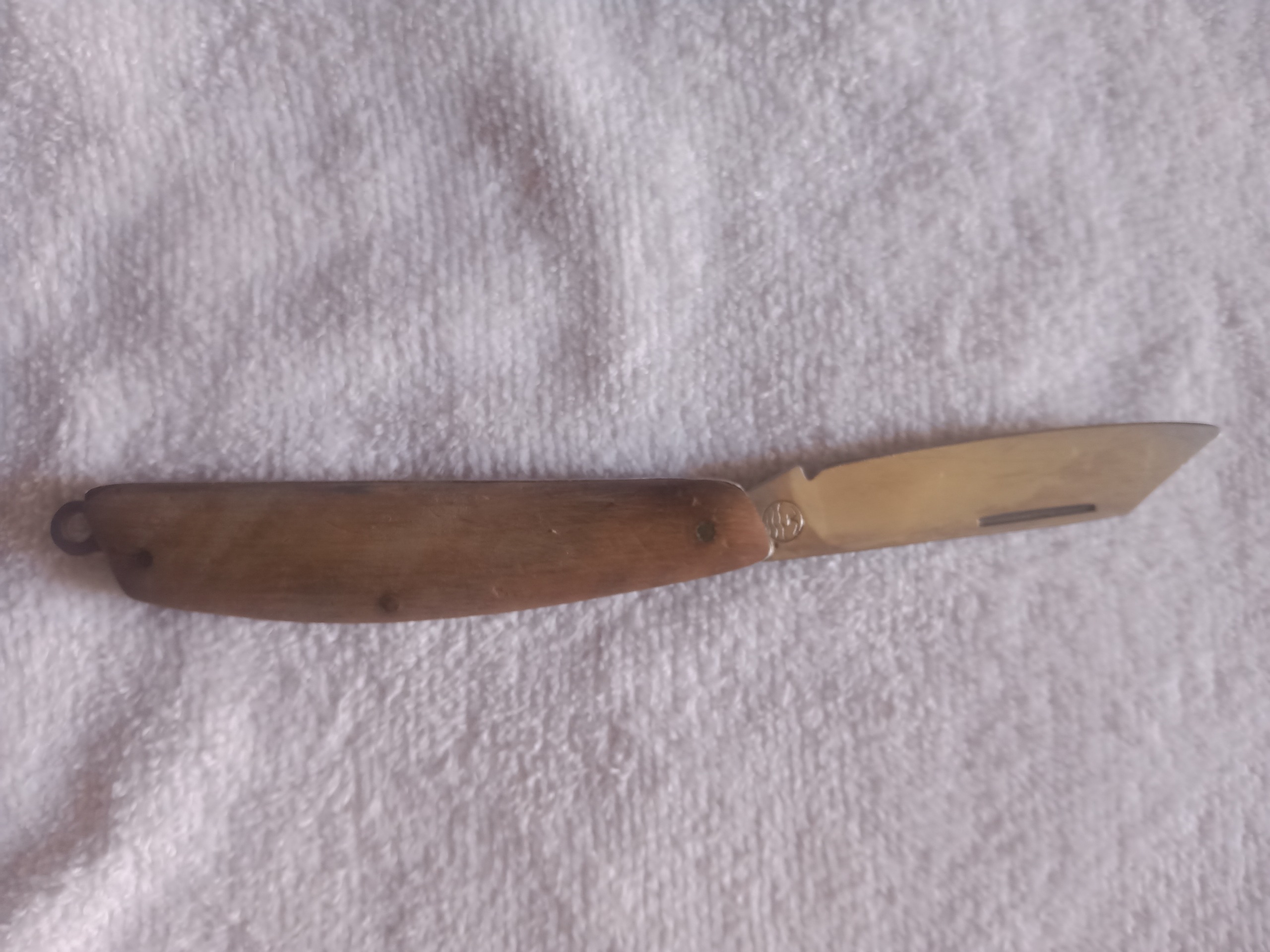 چاقو دستساز قدیمی دسته چوبی