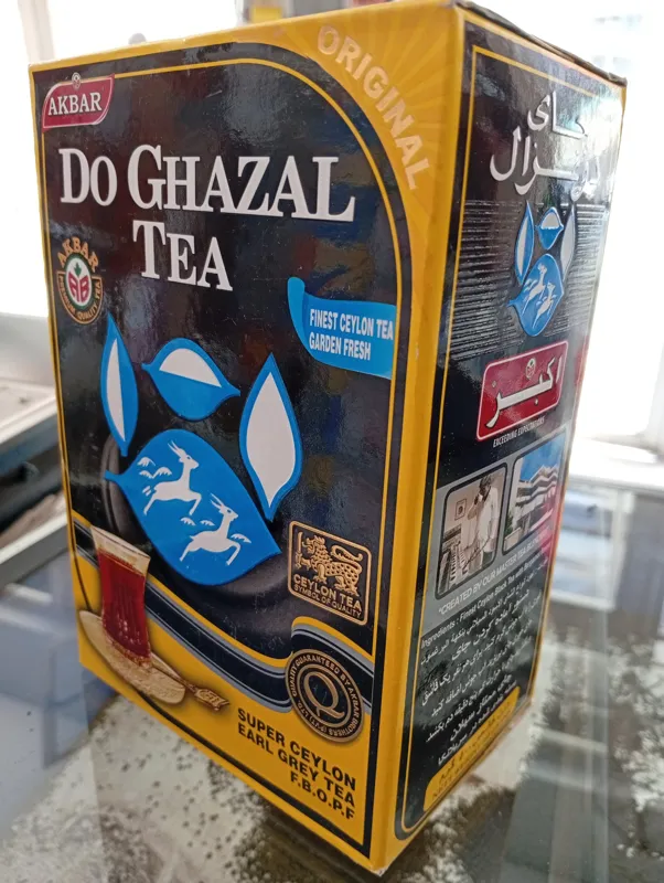 چای دو غزال مشکی اصل شیر نشان