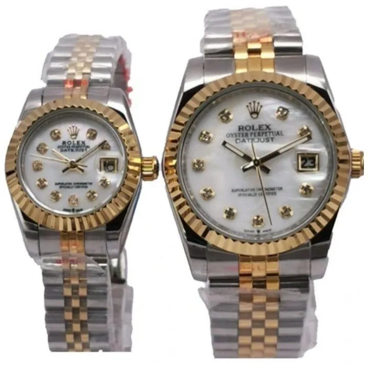 رولکس ست زنانه مردانه کوارتز بسیار با کیفیت