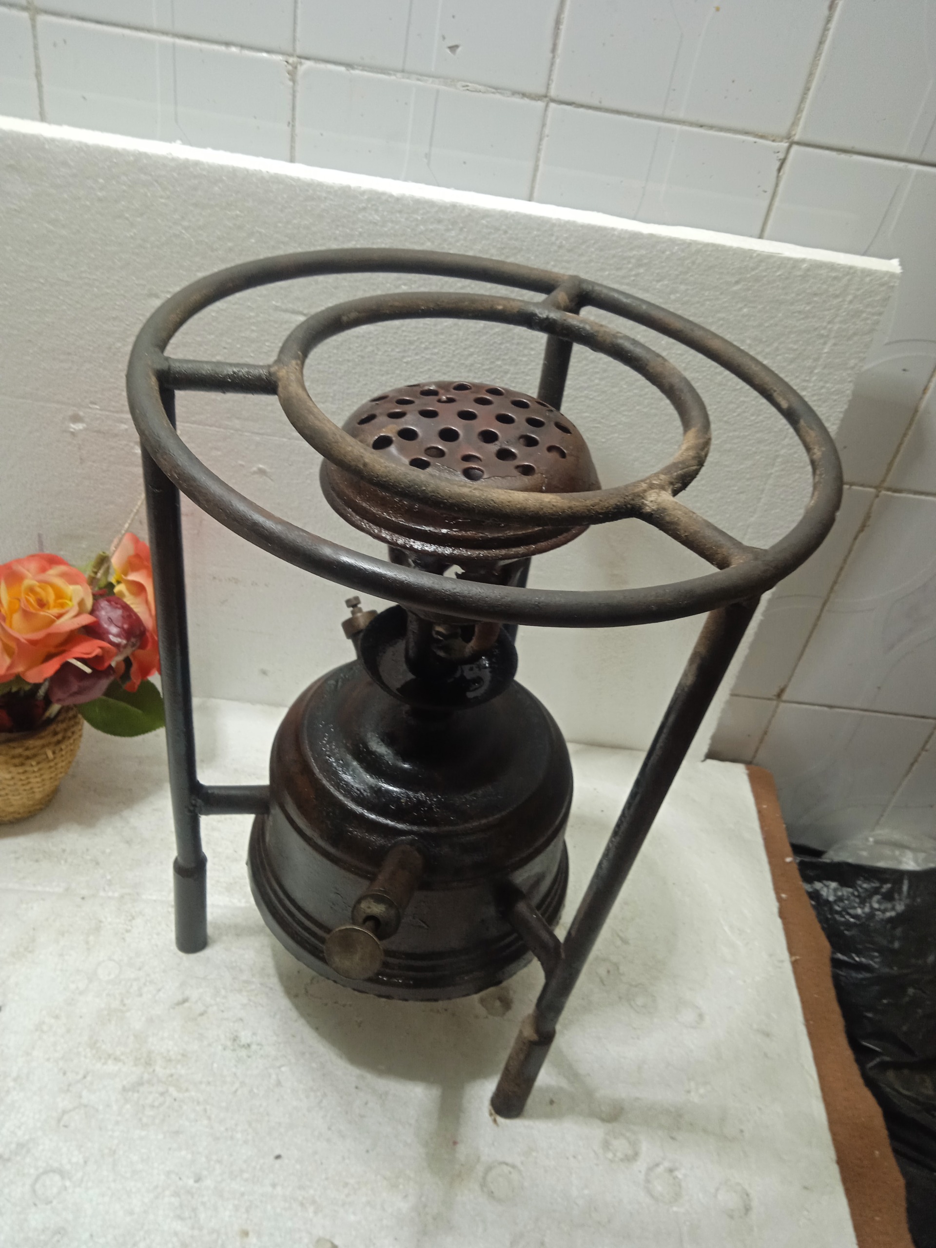 چراغ خوراک پزی نفتی قدیمی آنتیک و کلکسیونی