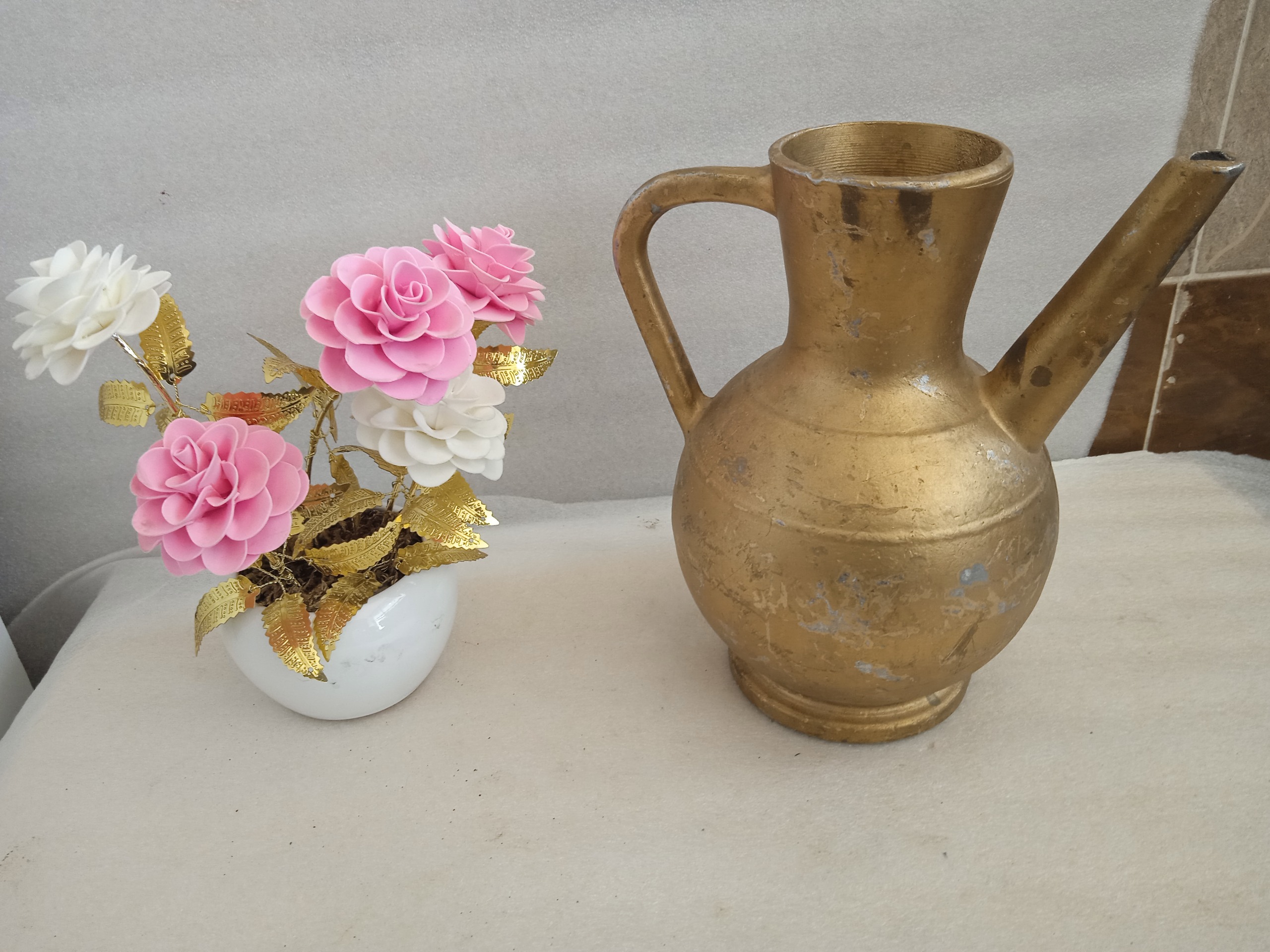 آفتابه یا ابریق چدن روسی قدیمی آنتیک و کلکسیونی