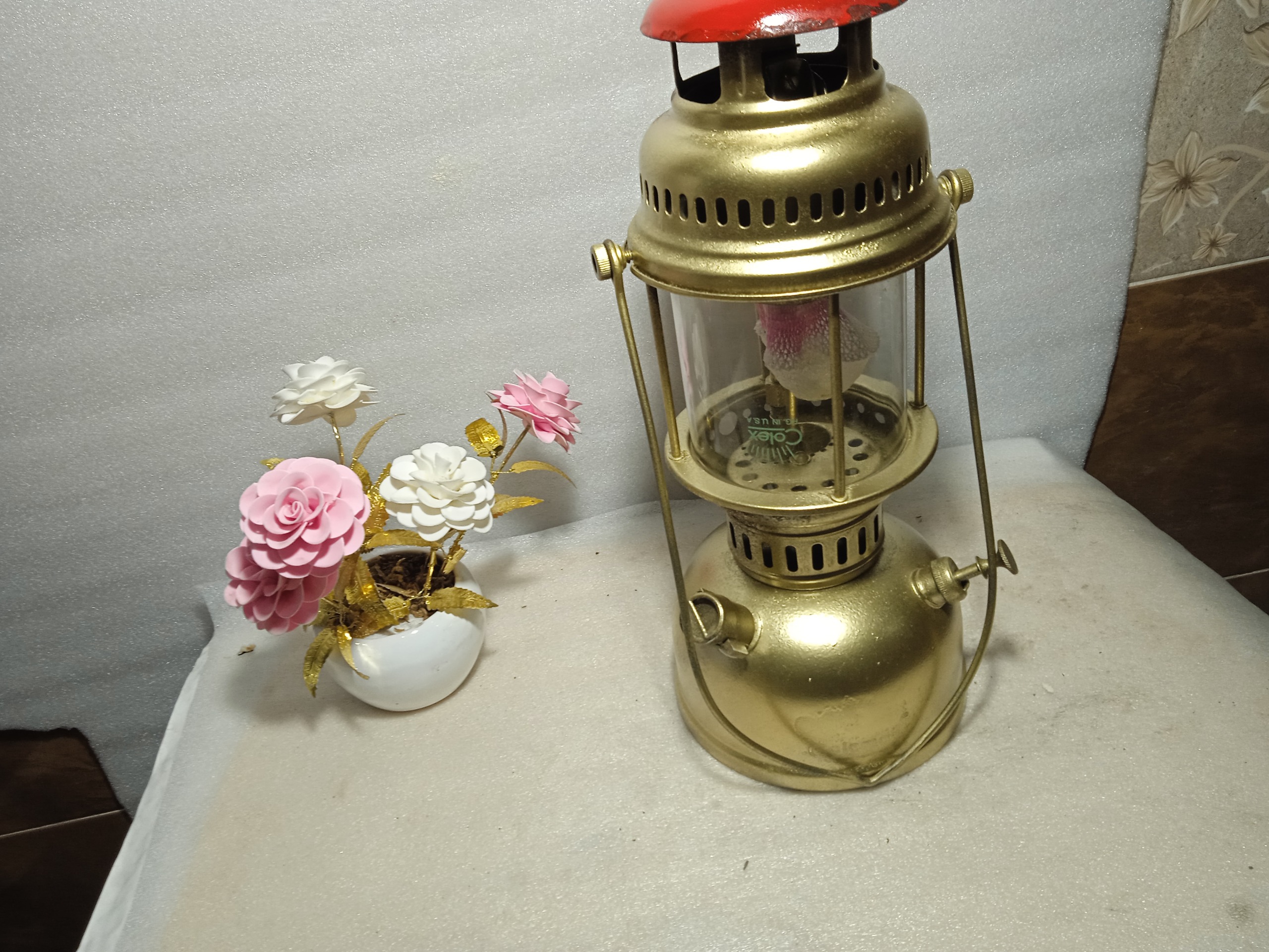 چراغ زنبوری نفتی قدیمی آنتیک و کلکسیونی