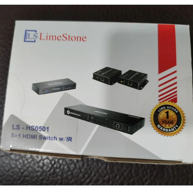 سوئیچ 5 به 1 HDMI ریموت دار لایمستون LS HS0501
