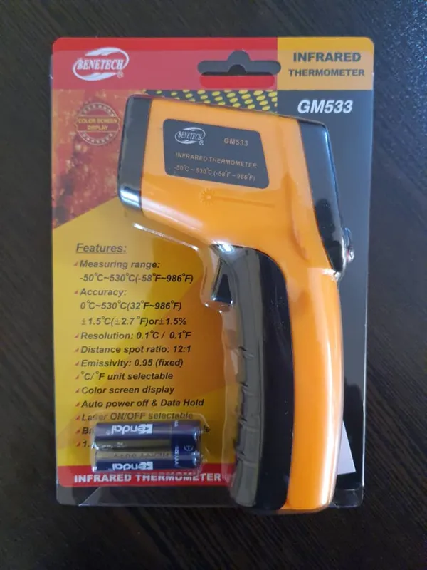 ترمومتر غیر تماسی بنتک مدل GM533