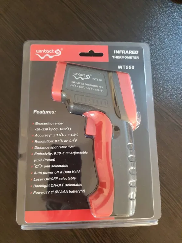 ترمومتر لیزری WT550 برند WINTACT