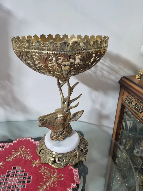 میوه خوری برنز طرح گوزن