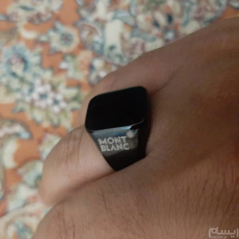انگشتر مشکی مارک دار مونت بلنک