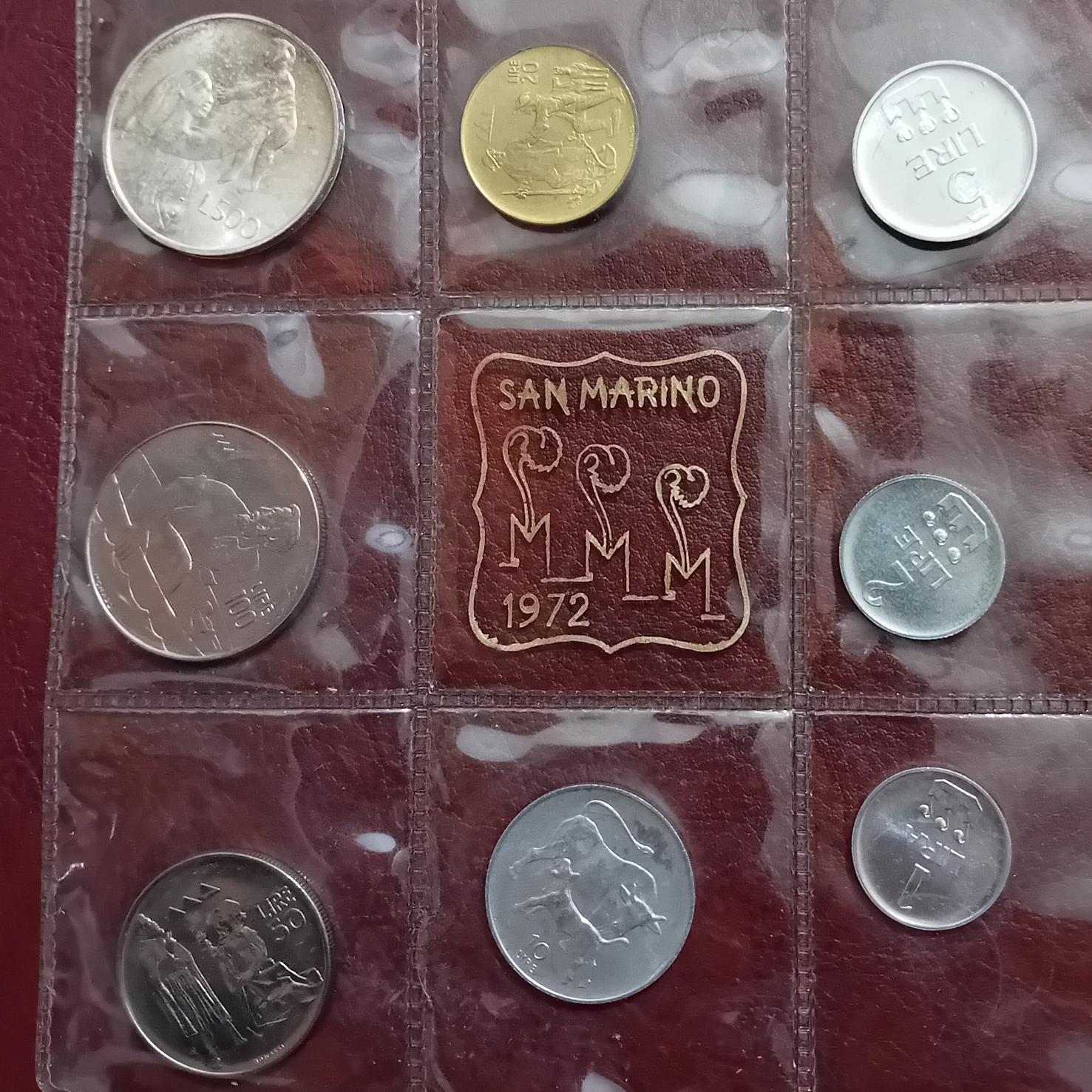 ست سکه سان مارینو 1972