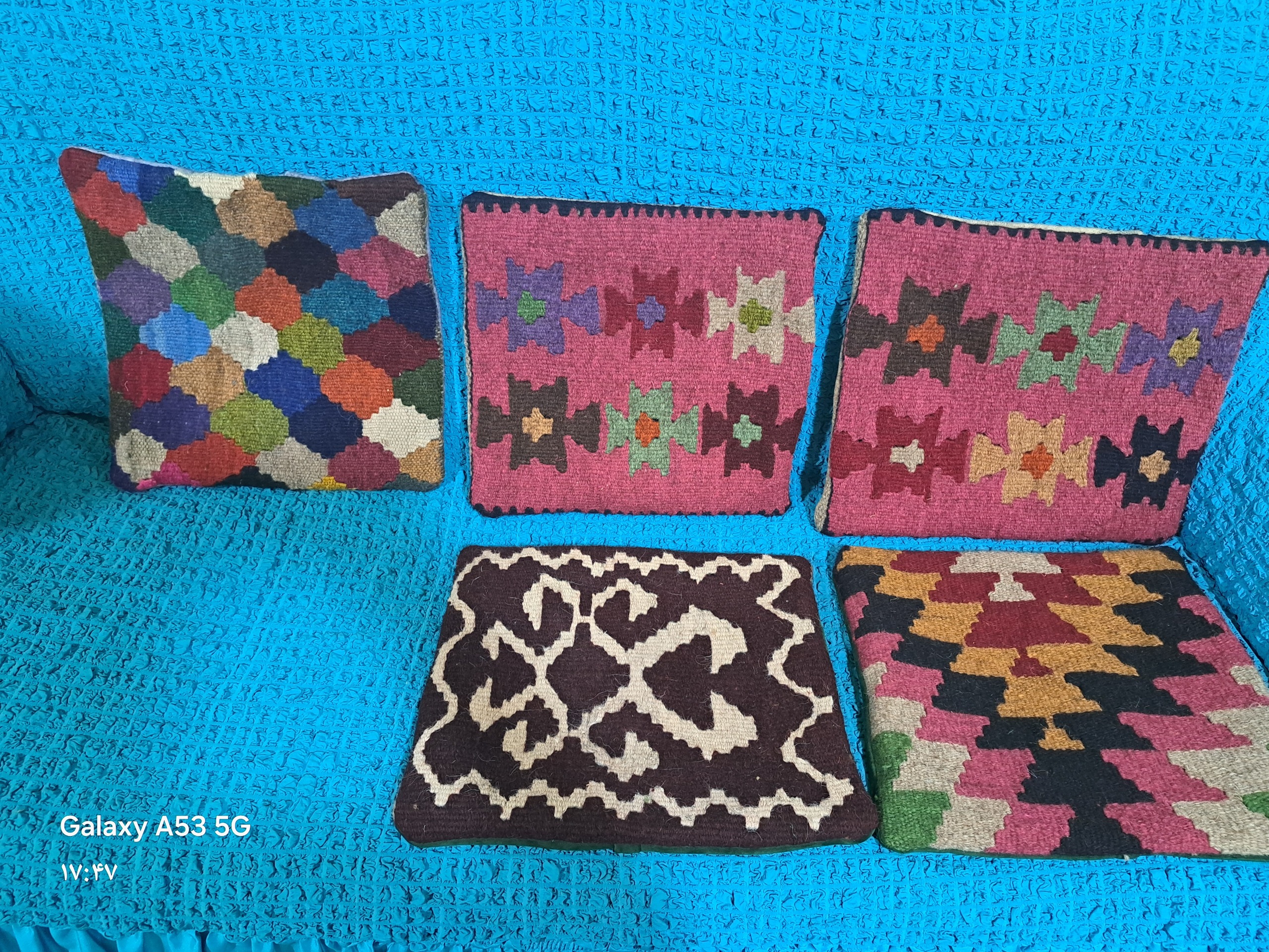 کاور کوسن سنتی گلیمی دستبافت