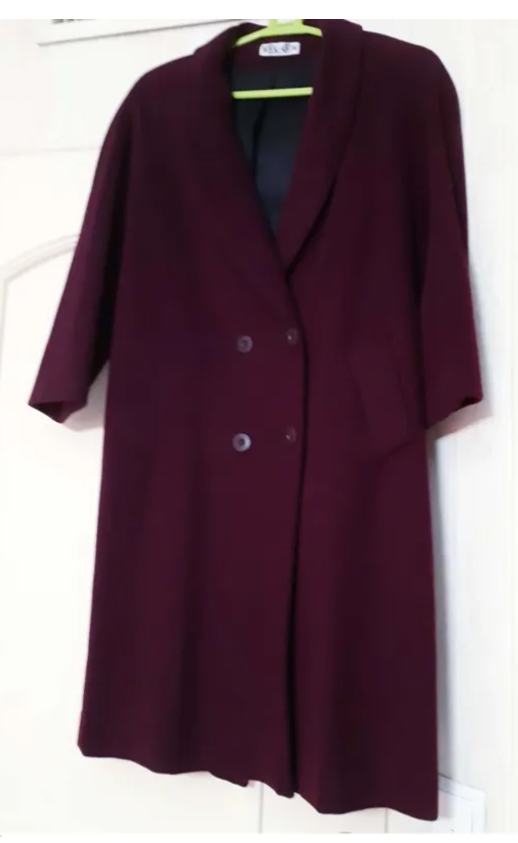 پالتو زرشکی زنانه خارجی سایز 2xL