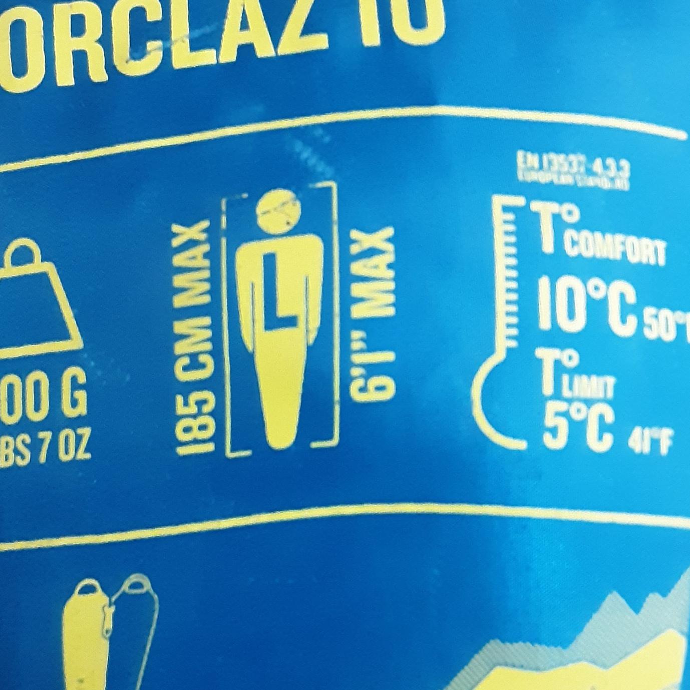 کیسه خواب ابعاد در تصویر