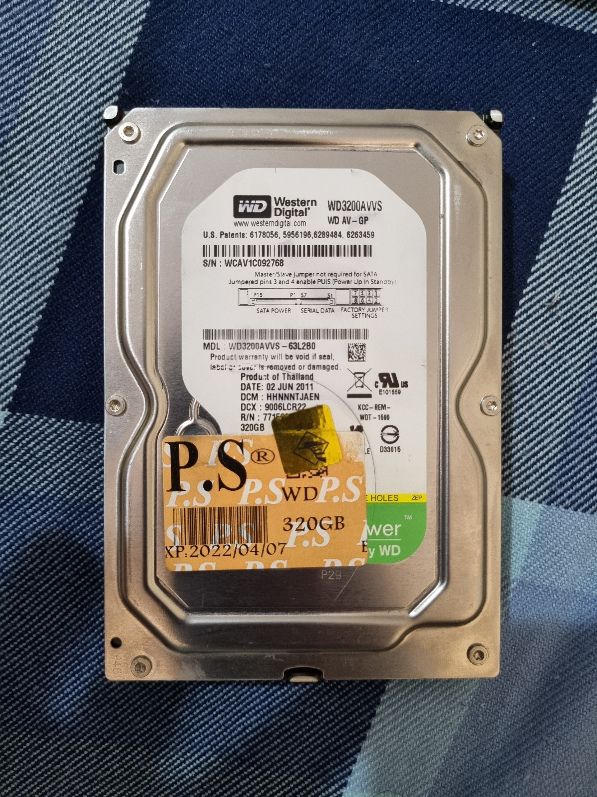 هارد 320گیگ وسترن