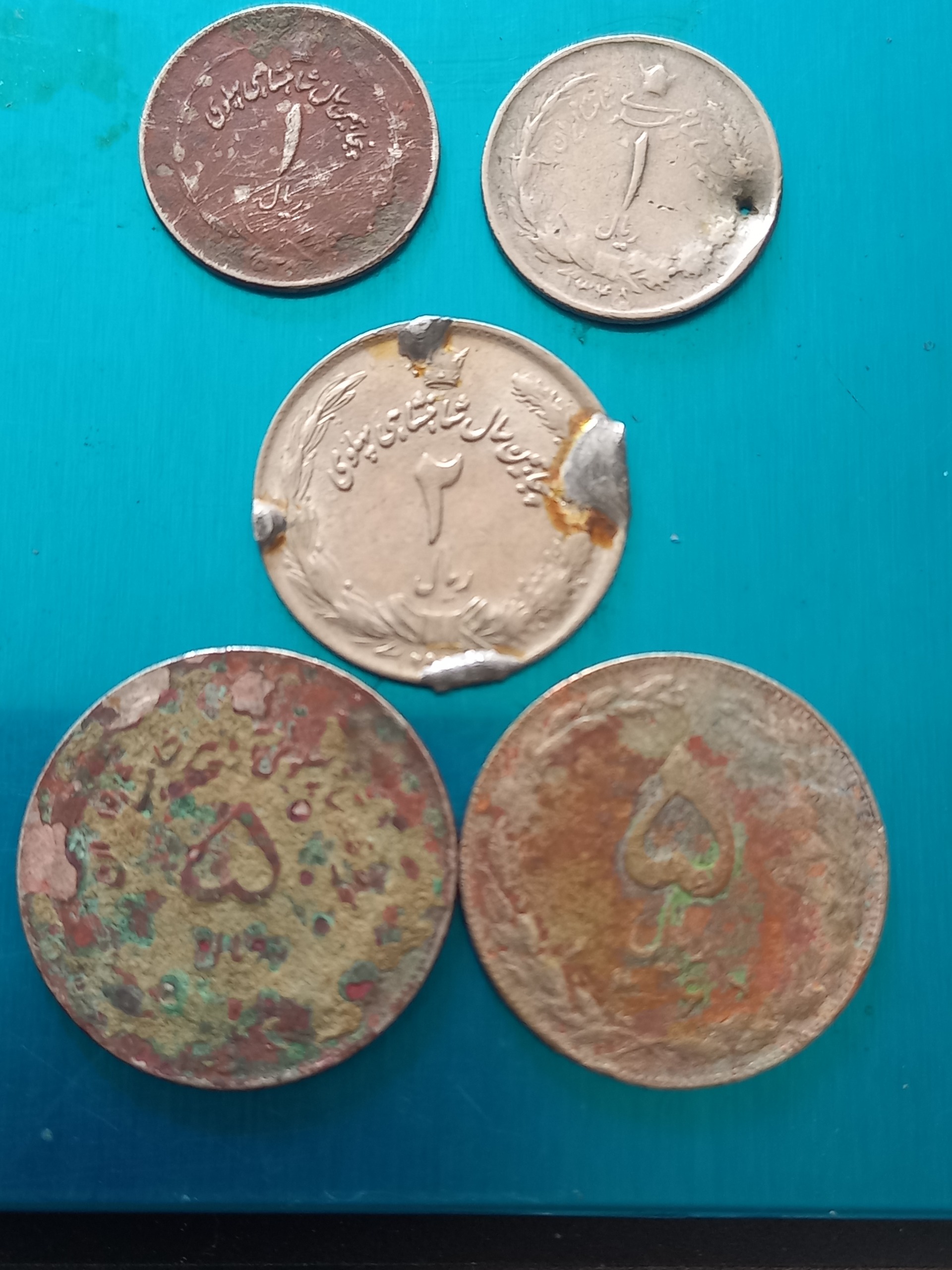 5سکه قدیمی پهلوی