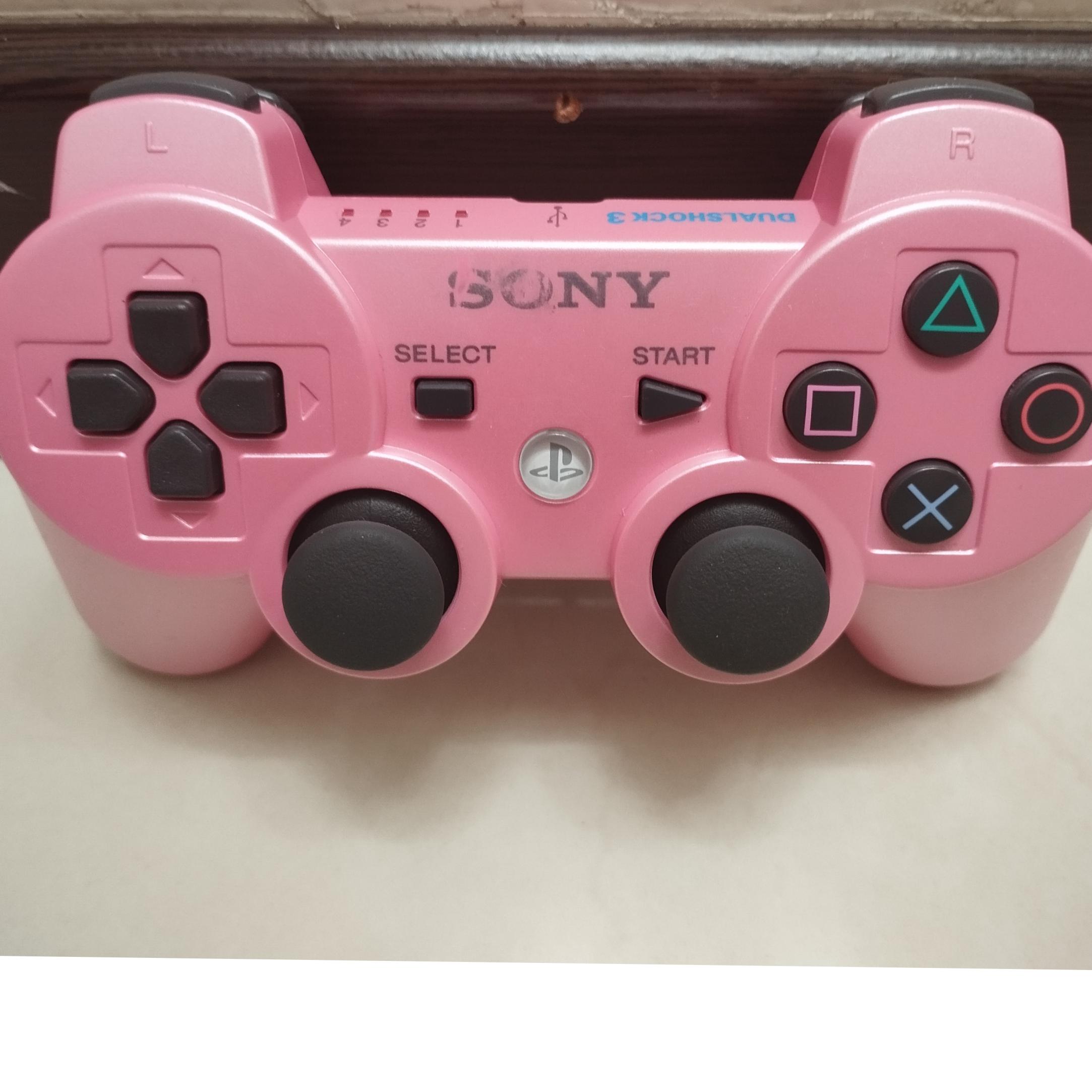 دسته بازی ps3 خوش رنگ صورتی