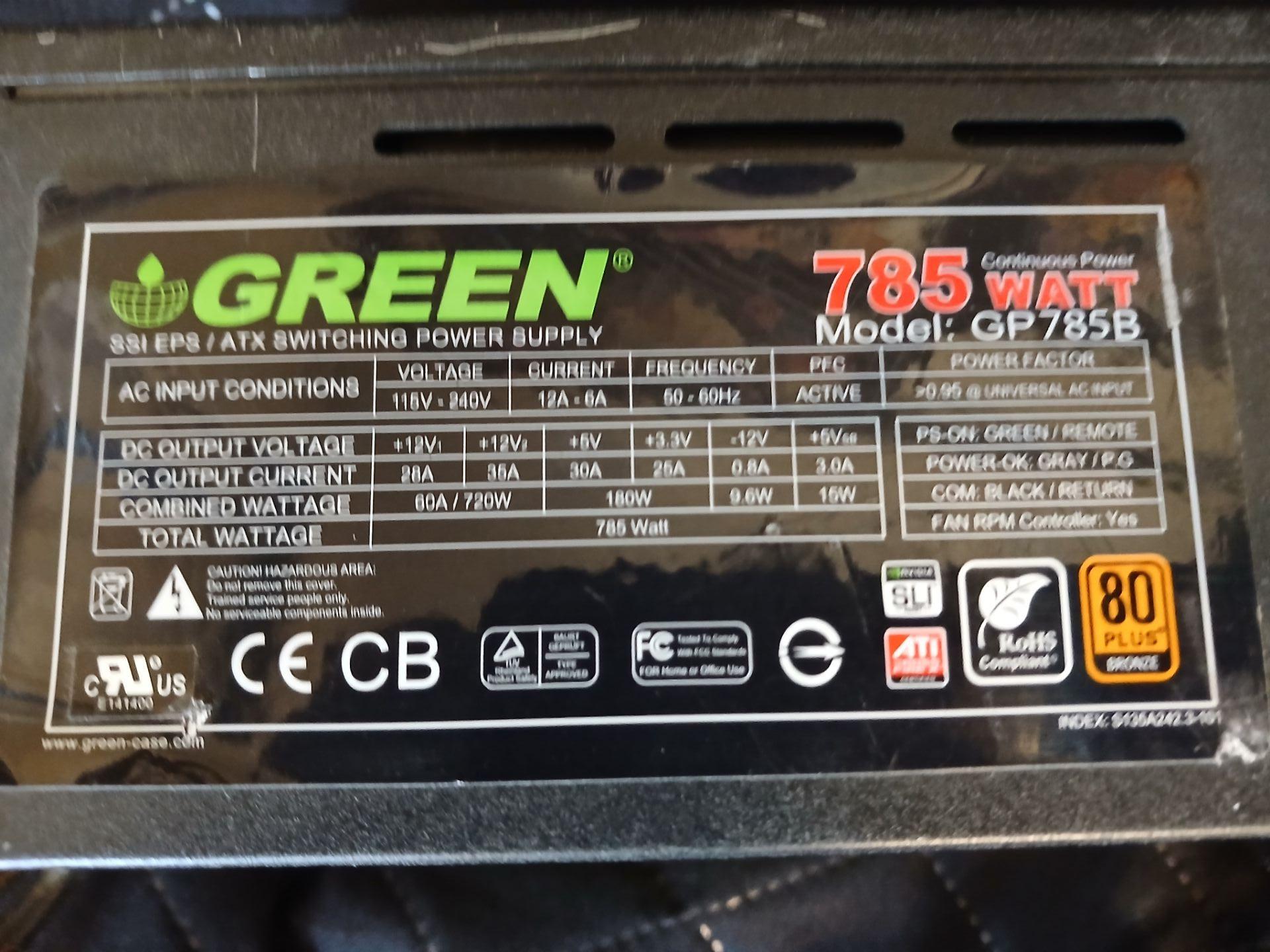 پاور حرفهای و باکیفیت Green GP785B