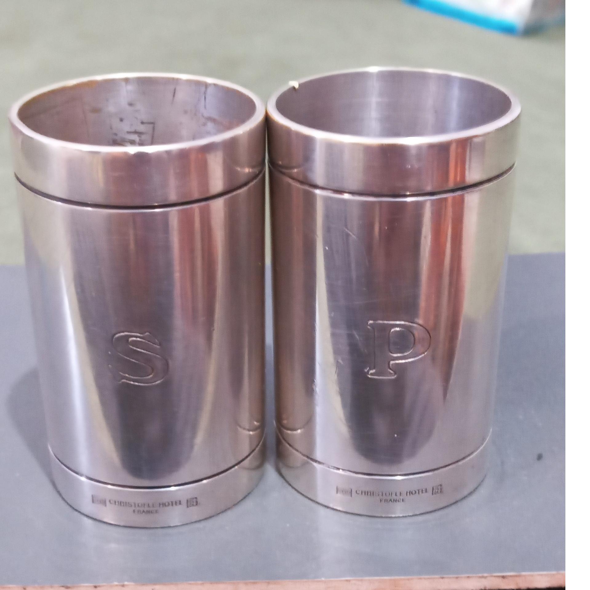 دوعددشمش نقره135گرم مارکدارقدیمی فرانسه هتلی