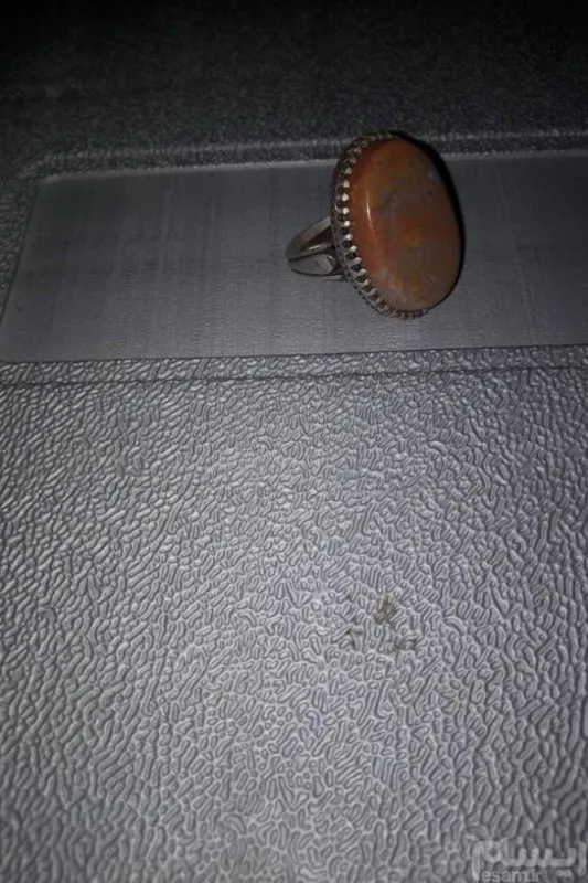 انگشتر نقره درشت شجرجاسپراعلا بسیارخوشساخت