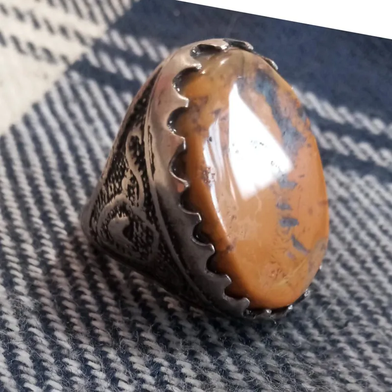 انگشترنقره شجرجاسپرشاهکاردرزیبایی وساخت