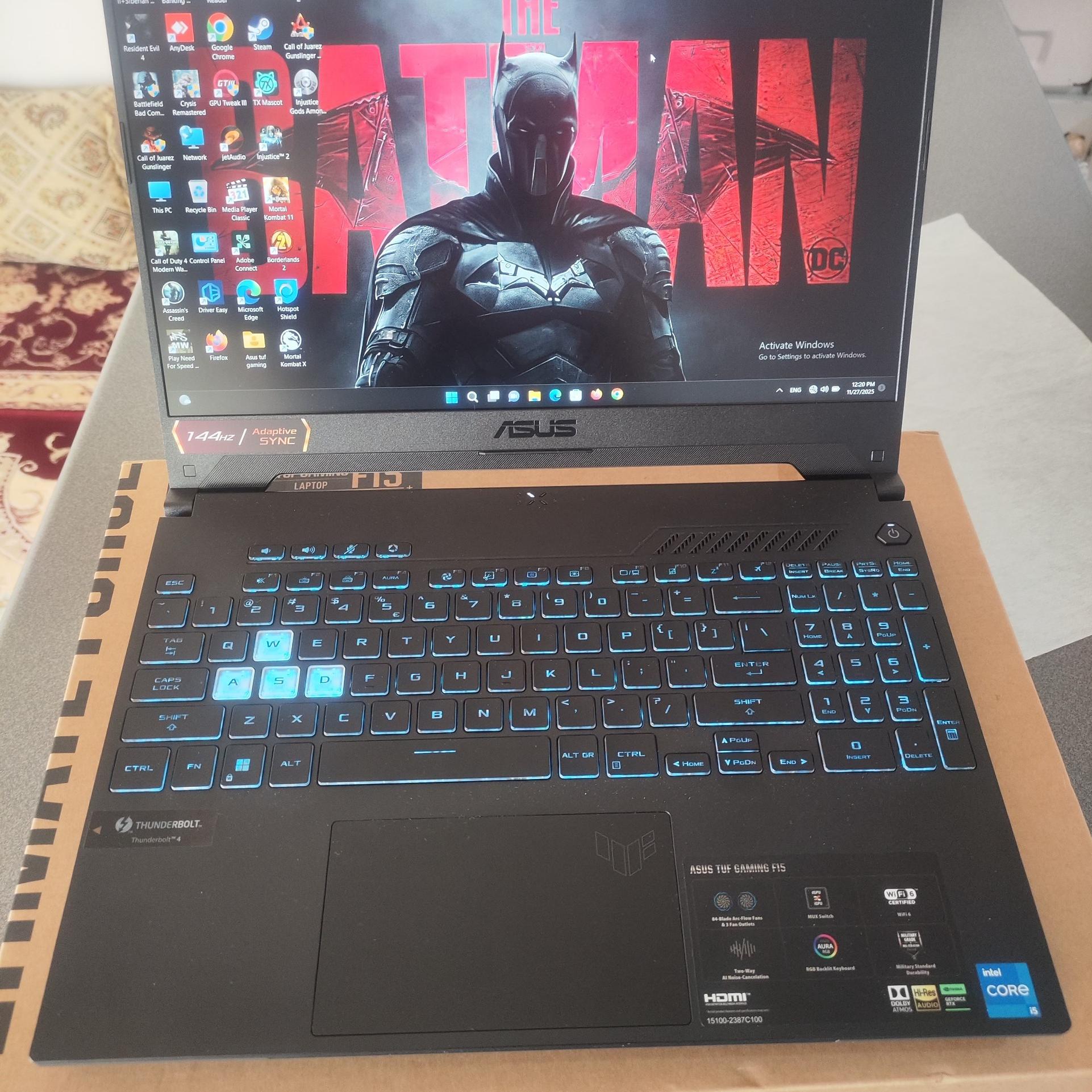 لپ تاپ asus tuf gaming f15