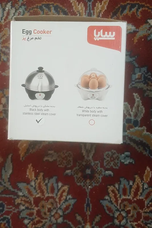 تخم مرغ پز پارس سایا درب استیل کاملا سالم