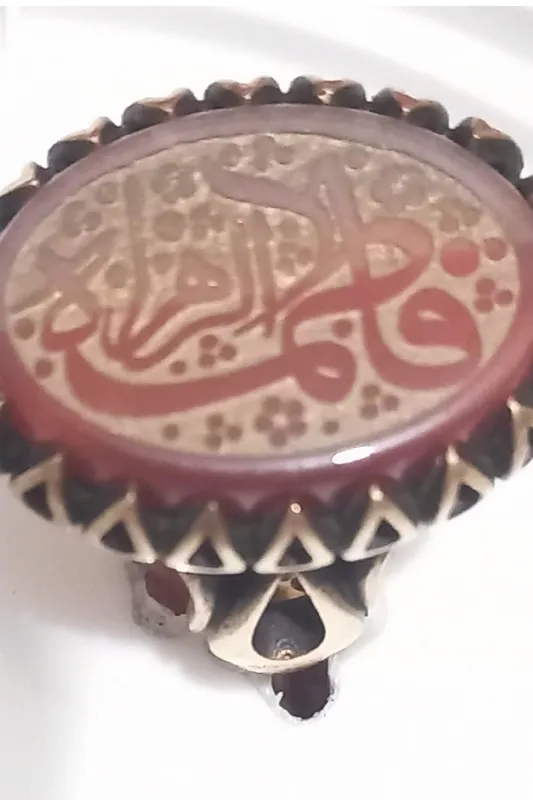 انگشتر عقیق خطی