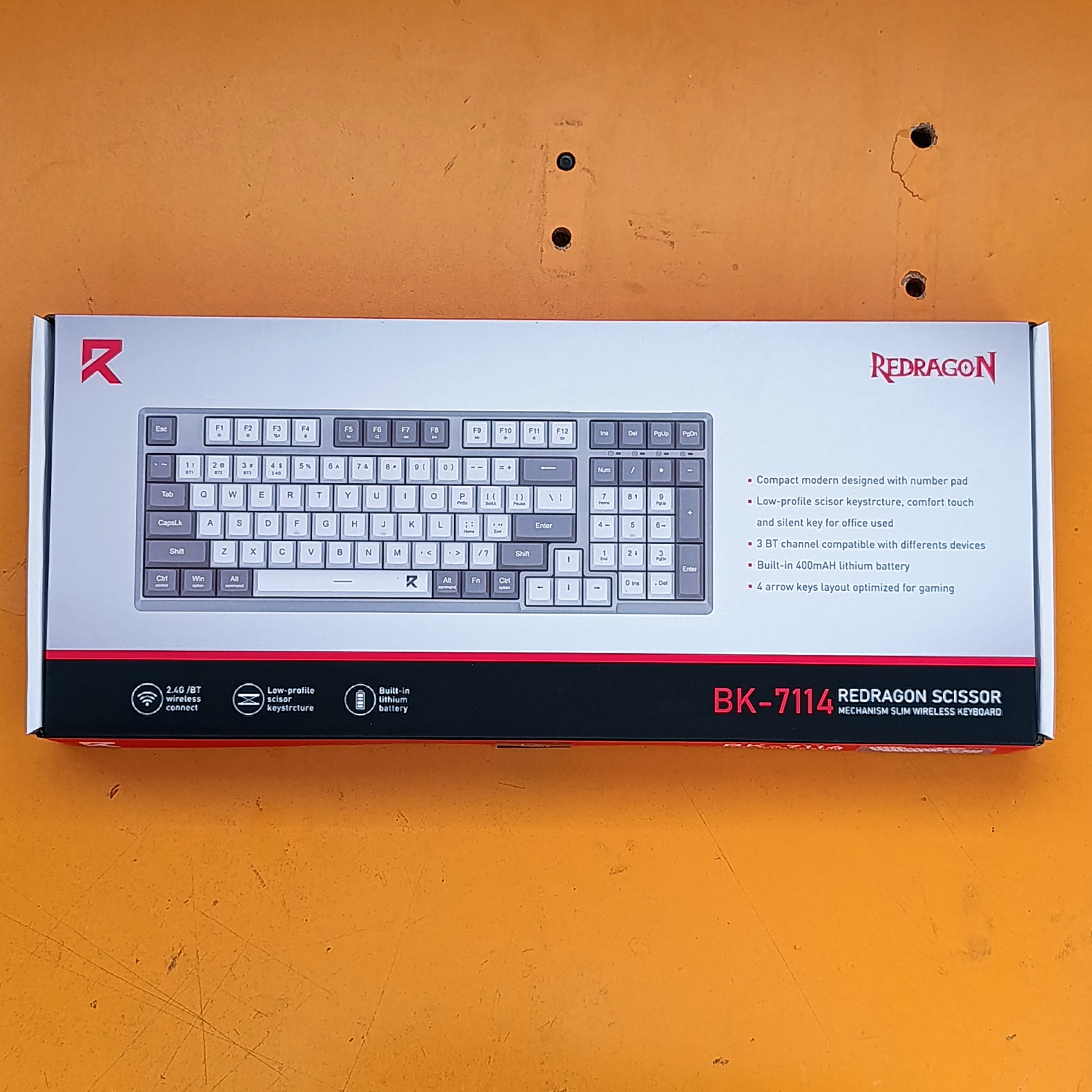 کیبورد بی سیم ردراگون BK7114