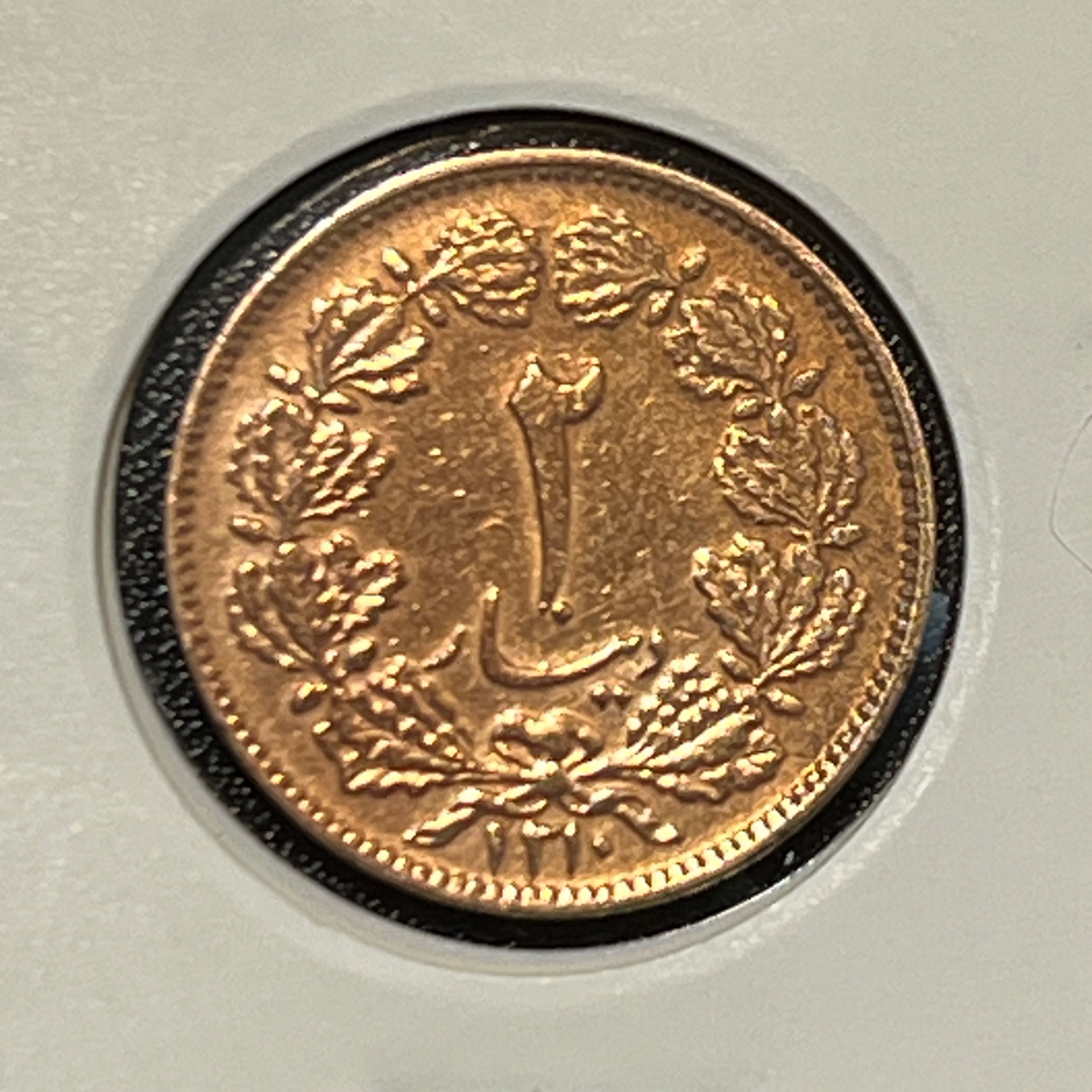 سکه 2 دینار مسی 1310 رضا شاه پهلوی / کیفیت عالی