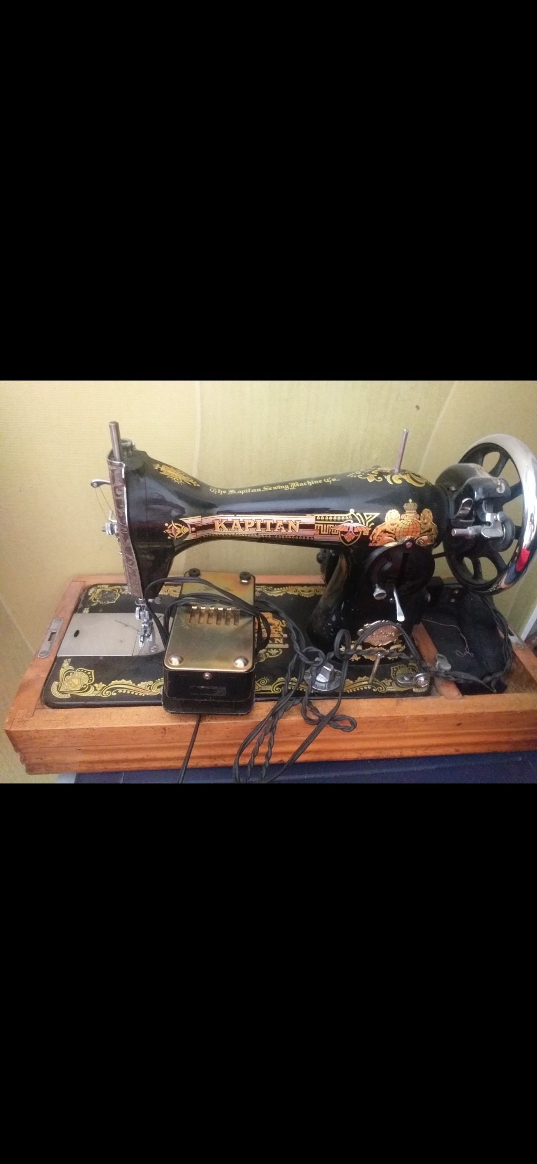 چرخ خیاطی کاپیتان قدیمی سالم